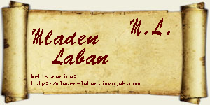 Mladen Laban vizit kartica